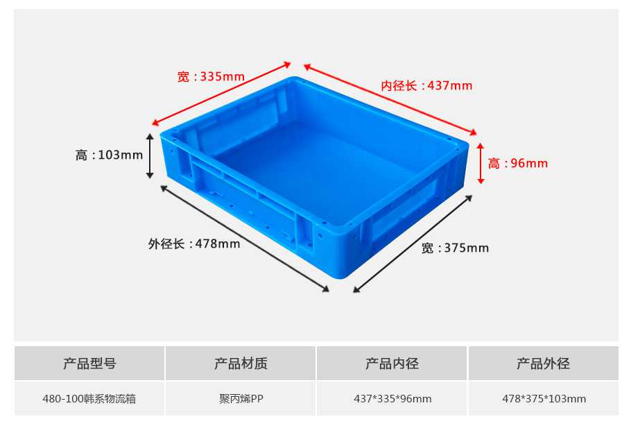 星空网页版
塑业480-100韩系塑料物流箱