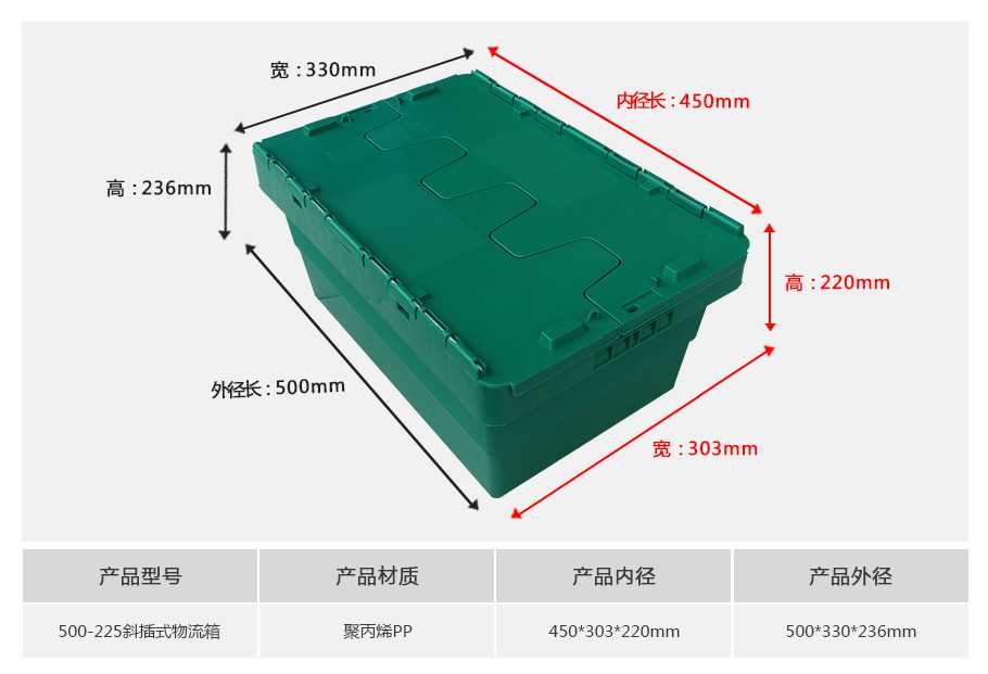 星空网页版
塑业500-225斜插式塑料物流箱