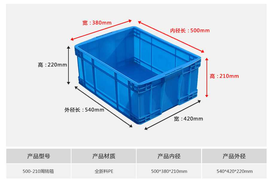 星空网页版
塑业500-210塑料周转箱