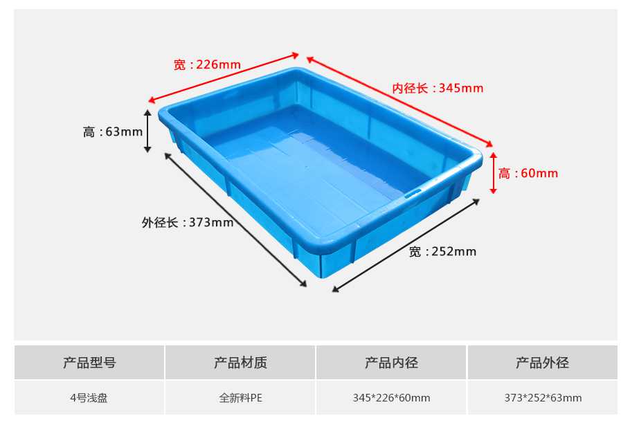 星空网页版
塑业4号塑料周转箱浅盘