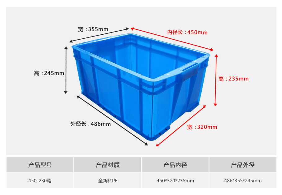 星空网页版
塑业450-230塑料周转箱