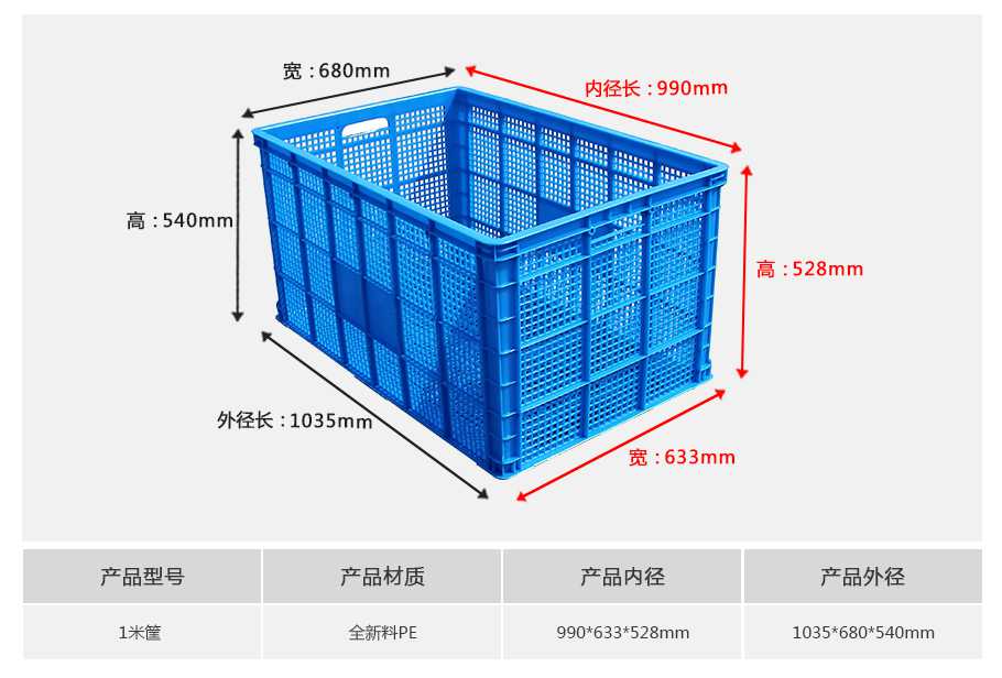 星空网页版
塑业1米塑料周转筐