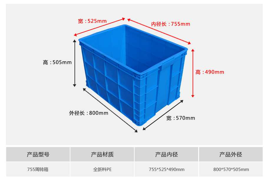星空网页版
塑业755塑料周转箱