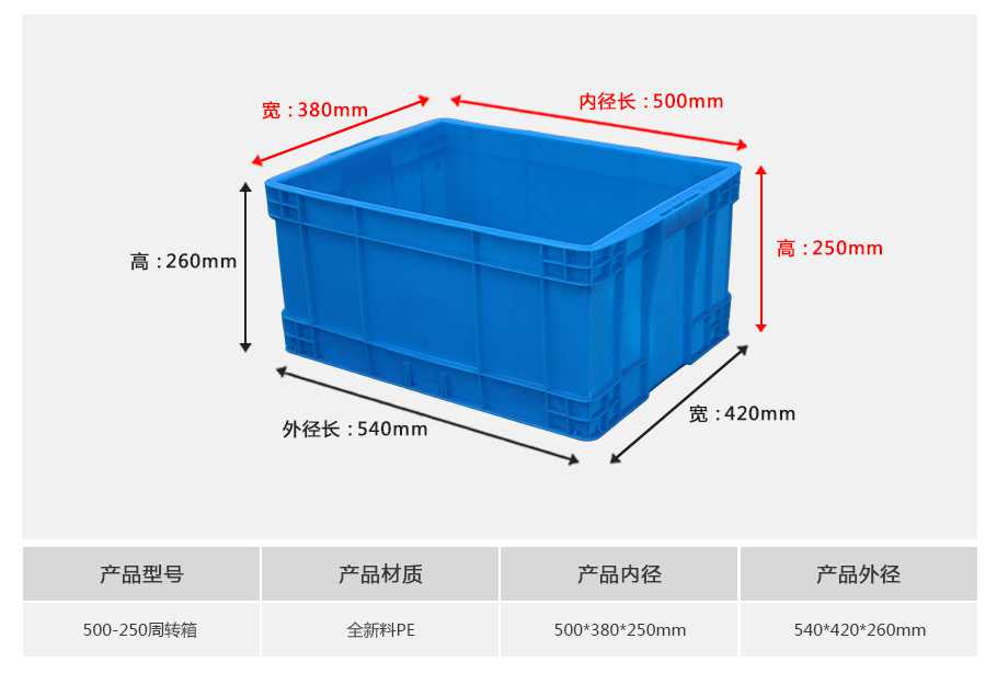 星空网页版
塑业500-250塑料周转箱