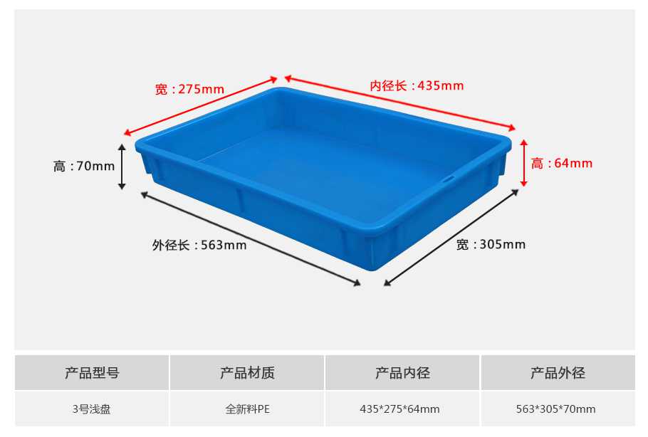 星空网页版
塑业3号塑料周转箱浅盘
